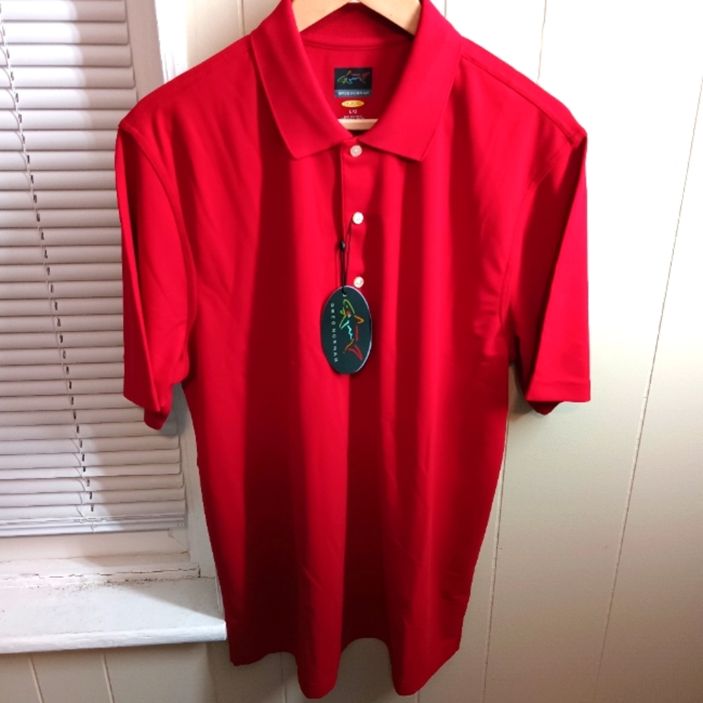 Red Polo Shirt Greg Norman